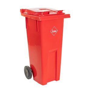 130L Red Wheelie Bin