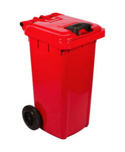 80L Wheelie Bin Redjpg